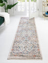Seville Stripes Collection Area Rug -  Malaga (Ivory) Runner Ivory  lifestyle 11