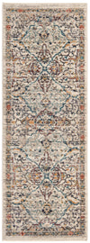 Seville Stripes Collection Area Rug -  Malaga (Ivory) Runner Ivory  lifestyle 6