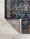 Seville Stripes Collection Area Rug -  Malaga (Navy Blue) Rectangle Navy Blue  lifestyle 4