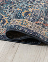 Seville Stripes Collection Area Rug -  Malaga (Navy Blue) Octagon Navy Blue  lifestyle 17