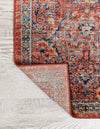 Seville Stripes Collection Area Rug -  Malaga (Brick Red) Octagon Brick Red  lifestyle 21