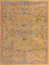 Seville Stripes Collection Area Rug -  Malaga (Yellow) Rectangle Yellow Main