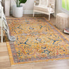 Seville Stripes Collection Area Rug -  Malaga (Yellow) Rectangle Yellow  lifestyle 4