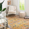 Seville Stripes Collection Area Rug -  Malaga (Yellow) Rectangle Yellow  lifestyle 5