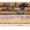 Seville Stripes Collection Area Rug -  Malaga (Yellow) Square Yellow  lifestyle 63