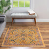 Seville Stripes Collection Area Rug -  Malaga (Yellow) Square Yellow  lifestyle 67