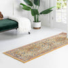 Seville Stripes Collection Area Rug -  Malaga (Yellow) Runner Yellow  lifestyle 72