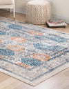 Seville Stripes Collection Area Rug -  Almeria Rectangle Multi  lifestyle 3