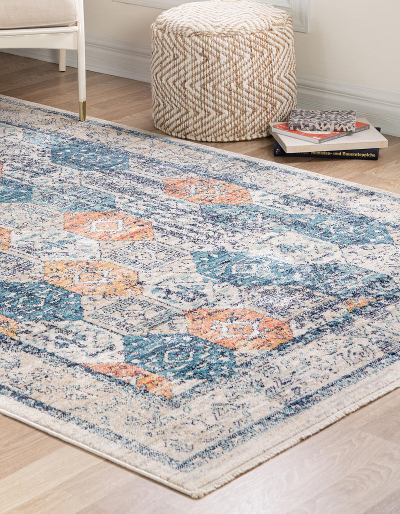Seville Stripes Collection Area Rug -  Almeria Rectangle Multi  lifestyle 3