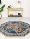 Seville Stripes Collection Area Rug -  Almeria Octagon Multi  lifestyle 15