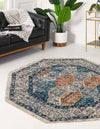 Seville Stripes Collection Area Rug -  Almeria Octagon Multi  lifestyle 14