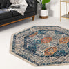 Seville Stripes Collection Area Rug -  Almeria Octagon Multi  lifestyle 68