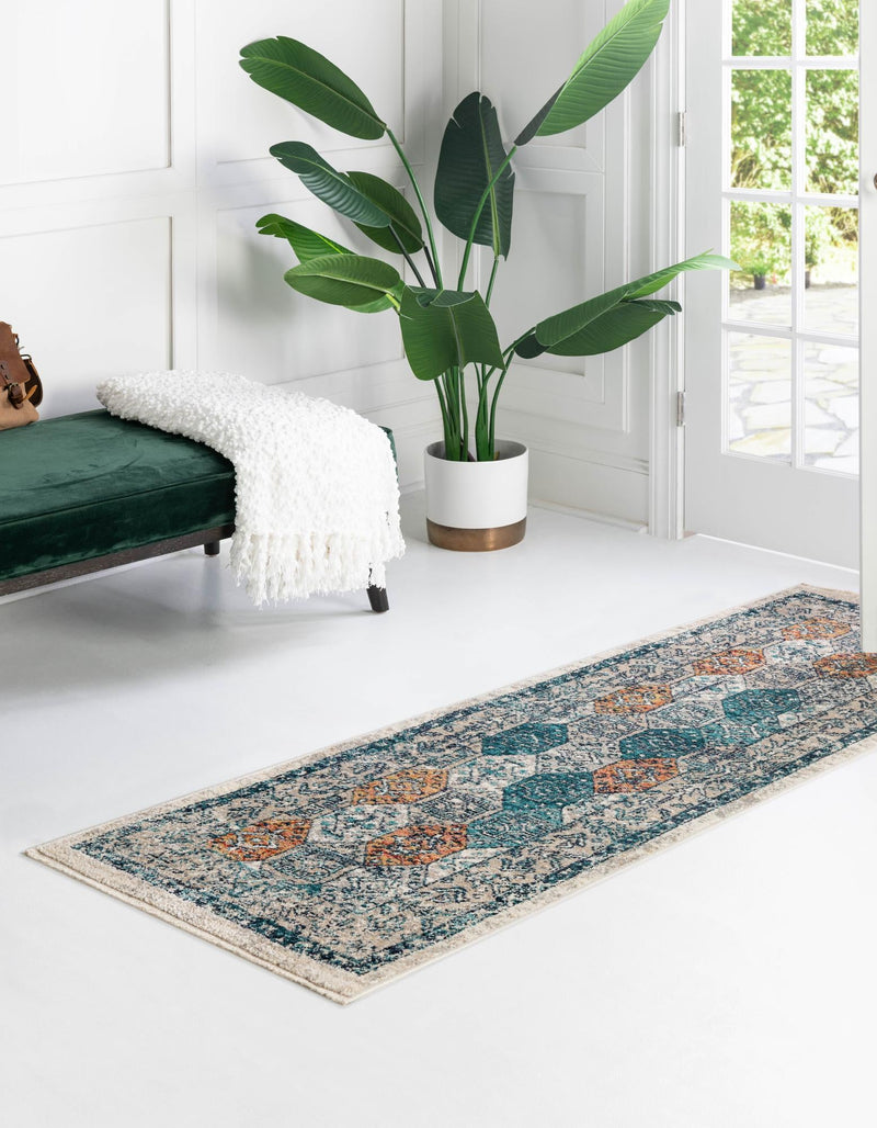 Seville Stripes Collection Area Rug -  Almeria Runner Multi  lifestyle 15