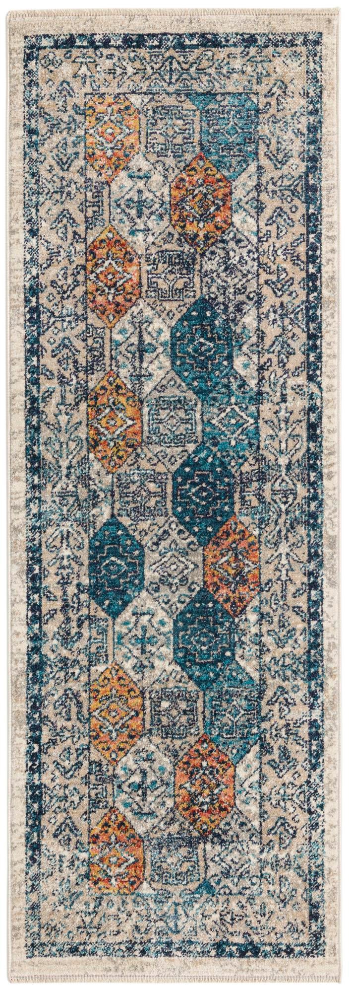 Seville Stripes Collection Area Rug -  Almeria Runner Multi  lifestyle 6