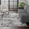 Meadow Breeze Collection Area Rug -  Bluebell Rectangle Charcoal  lifestyle 25