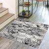 Meadow Breeze Collection Area Rug -  Bluebell Square Charcoal  lifestyle 117