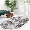Meadow Breeze Collection Area Rug -  Bluebell Oval Charcoal  lifestyle 129