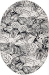 Meadow Breeze Collection Area Rug -  Bluebell Oval Charcoal  lifestyle 30