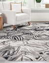 Meadow Breeze Collection Area Rug -  Bluebell Octagon Charcoal  lifestyle 76