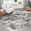 Meadow Breeze Collection Area Rug -  Bluebell Octagon Charcoal  lifestyle 112