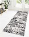 Meadow Breeze Collection Area Rug -  Bluebell Runner Charcoal  lifestyle 57