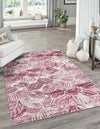 Meadow Breeze Collection Area Rug -  Bluebell Rectangle Fuchsia  lifestyle 5