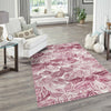 Meadow Breeze Collection Area Rug -  Bluebell Rectangle Fuchsia  lifestyle 26