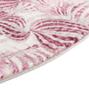 Meadow Breeze Collection Area Rug -  Bluebell Round Fuchsia  lifestyle 86