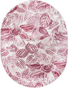 Meadow Breeze Collection Area Rug -  Bluebell Oval Fuchsia  lifestyle 33