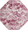 Meadow Breeze Collection Area Rug -  Bluebell Octagon Fuchsia  lifestyle 34
