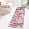 Meadow Breeze Collection Area Rug -  Bluebell Runner Fuchsia  lifestyle 123