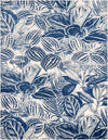 Meadow Breeze Collection Area Rug -  Bluebell Rectangle Navy Blue  lifestyle 4