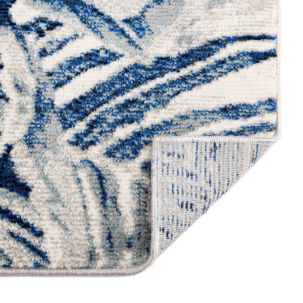 Meadow Breeze Collection Area Rug -  Bluebell Rectangle Navy Blue  lifestyle 24