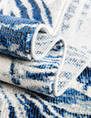Meadow Breeze Collection Area Rug -  Bluebell Octagon Navy Blue  lifestyle 108