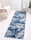 Meadow Breeze Collection Area Rug -  Bluebell Runner Navy Blue  lifestyle 48