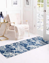 Meadow Breeze Collection Area Rug -  Bluebell Runner Navy Blue  lifestyle 59