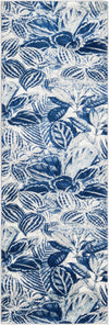 Meadow Breeze Collection Area Rug -  Bluebell Runner Navy Blue  lifestyle 37