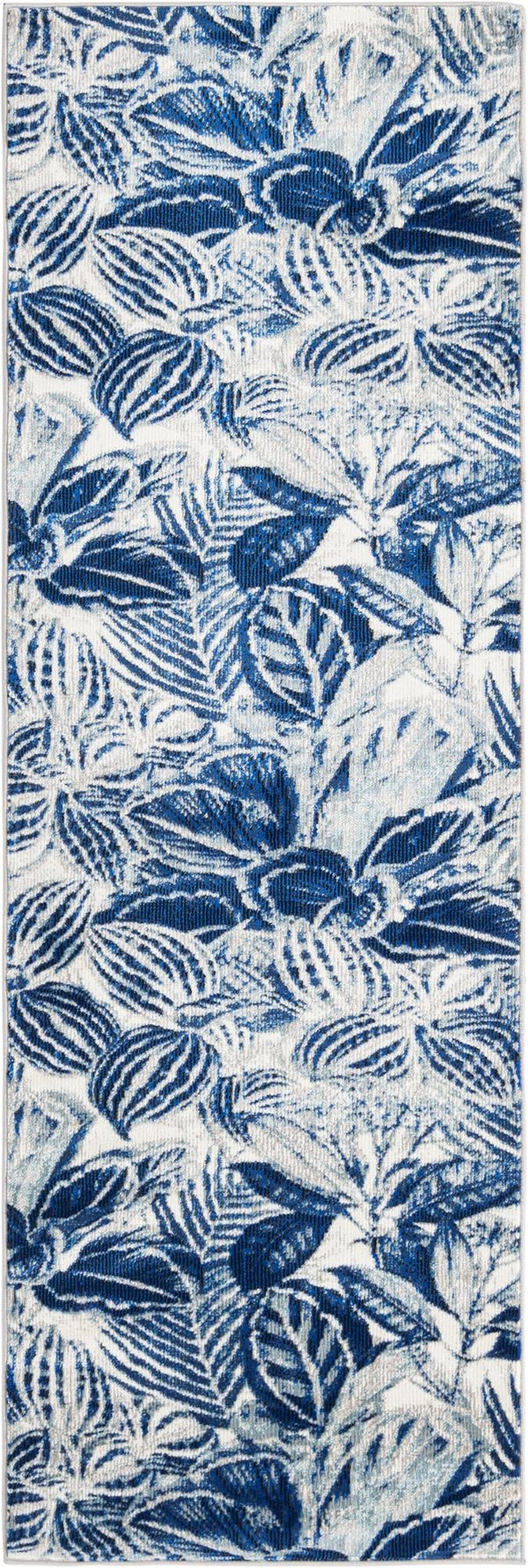 Meadow Breeze Collection Area Rug -  Bluebell Runner Navy Blue  lifestyle 37