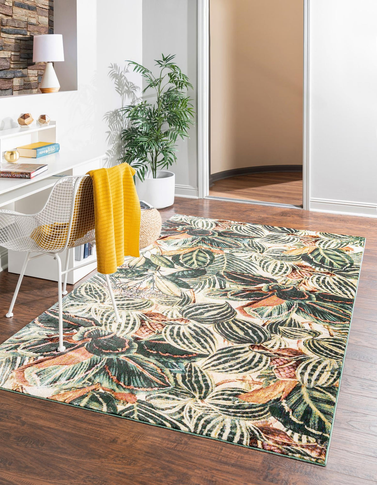 Meadow Breeze Collection Area Rug -  Bluebell Rectangle Multi  lifestyle 12