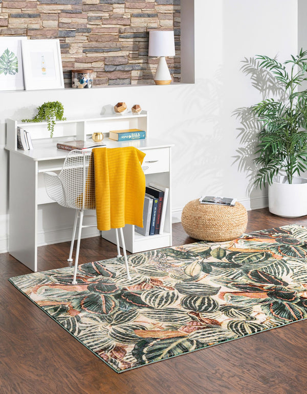 Meadow Breeze Collection Area Rug -  Bluebell Rectangle Multi  lifestyle 13