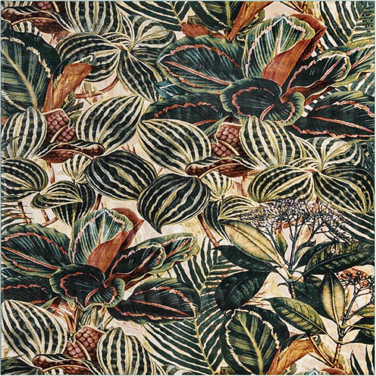 Meadow Breeze Collection Area Rug -  Bluebell Square Multi  lifestyle 70