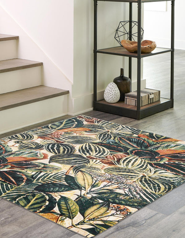 Meadow Breeze Collection Area Rug -  Bluebell Square Multi  lifestyle 81