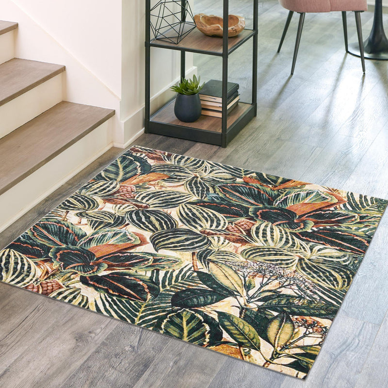 Meadow Breeze Collection Area Rug -  Bluebell Square Multi  lifestyle 117