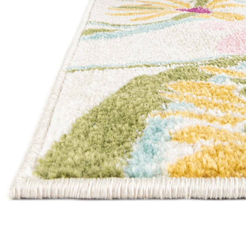 Garden Oasis Collection Area Rug - Arbor Octagon White  lifestyle 5