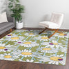 Garden Oasis Collection Area Rug -  Meadow Square Green  lifestyle 13
