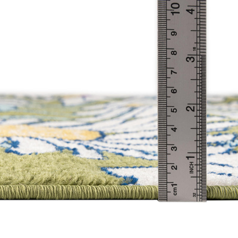 Garden Oasis Collection Area Rug -  Meadow Oval Green  lifestyle 3