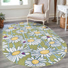 Garden Oasis Collection Area Rug -  Meadow Oval Green  lifestyle 13