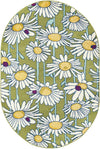 Garden Oasis Collection Area Rug -  Meadow Oval Green  lifestyle 21