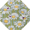 Garden Oasis Collection Area Rug -  Meadow Octagon Green  lifestyle 20