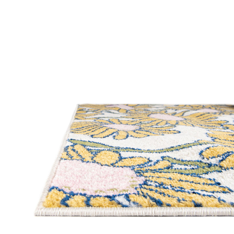 Garden Oasis Collection Area Rug -  Meadow Rectangle White  lifestyle 5